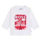 Camiseta de algod&oacute;n estampada BOSS 
                    NI&Ntilde;O