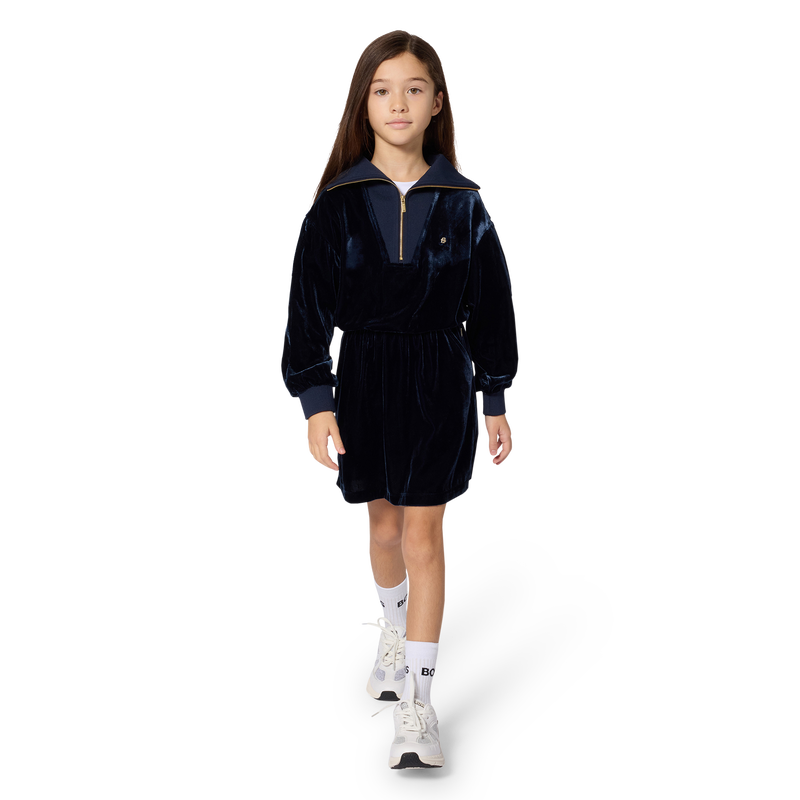 Vestido de terciopelo BOSS 
                        NI&Ntilde;A