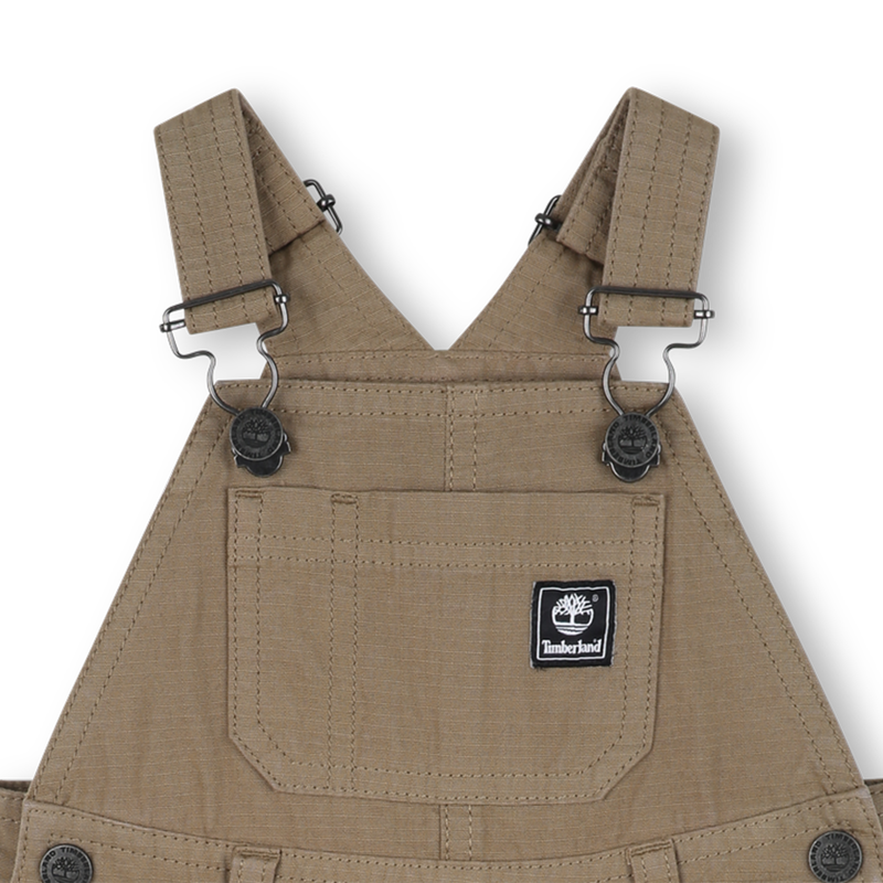 Peto de algod&oacute;n con bolsillos de parche TIMBERLAND 
                        NI&Ntilde;O