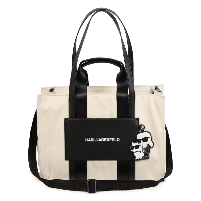 Bolso cambiador con parche KARL LAGERFELD KIDS 
                        UNISEXO