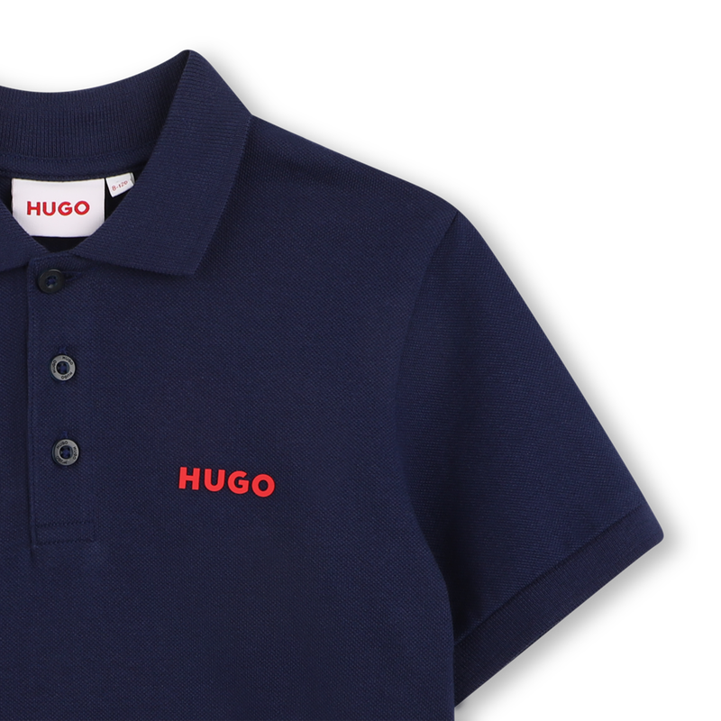 POLO MANGA CORTA HUGO 
                        NI&Ntilde;O