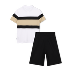 Conjunto polo + bermudas BOSS 
                    NI&Ntilde;O