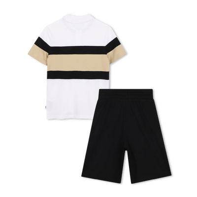 CONJUNTO POLO + BERMUDAS BOSS NI&Ntilde;O