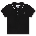 Polo de manga corta, NEGRO, hi-res