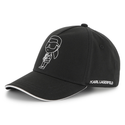 Gorra ajustable de algod&oacute;n KARL LAGERFELD KIDS NI&Ntilde;O