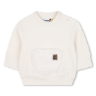 Sudadera de vell&oacute;n cepillado estampado TIMBERLAND 
                    NI&Ntilde;O