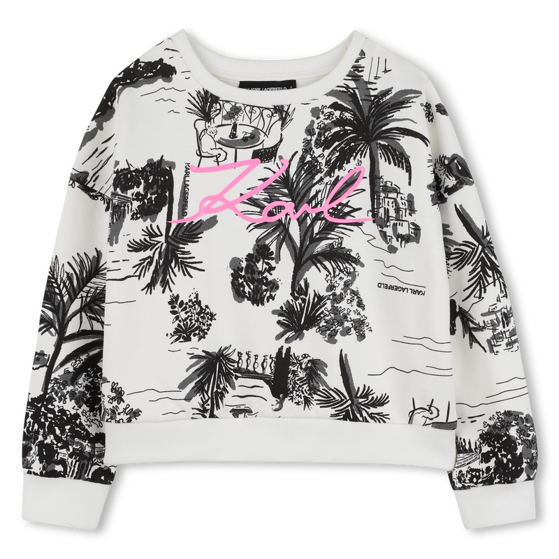 SUDADERA FLEECE KARL LAGERFELD KIDS 
                        NI&Ntilde;A