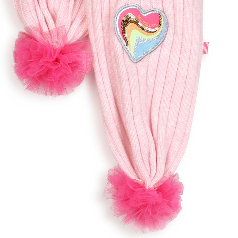 Bufanda con pompom BILLIEBLUSH 
                        NI&Ntilde;A