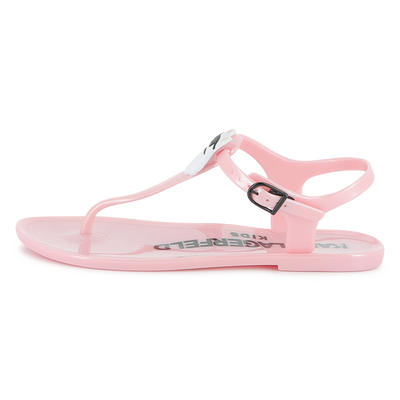 Sandalias con insignia KARL LAGERFELD KIDS NI&Ntilde;A