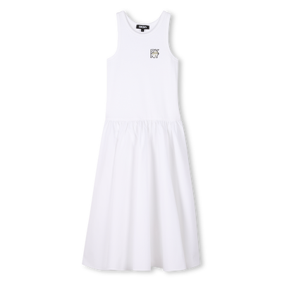 Vestido de tirantes de algod&oacute;n DKNY NI&Ntilde;A