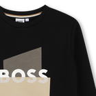 Sudadera fleece BOSS 
                    NI&Ntilde;O
