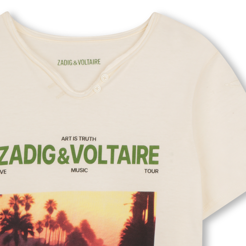 CAMISETA DE MANGA CORTA ZADIG & VOLTAIRE 
                        NI&Ntilde;O