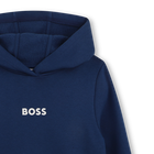 SUDADERA CON CAPUCHA BOSS 
                    NI&Ntilde;O