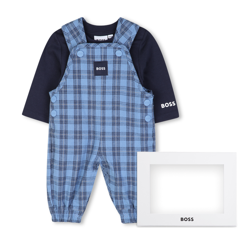 Conjunto de mono y camiseta BOSS 
                        NI&Ntilde;O