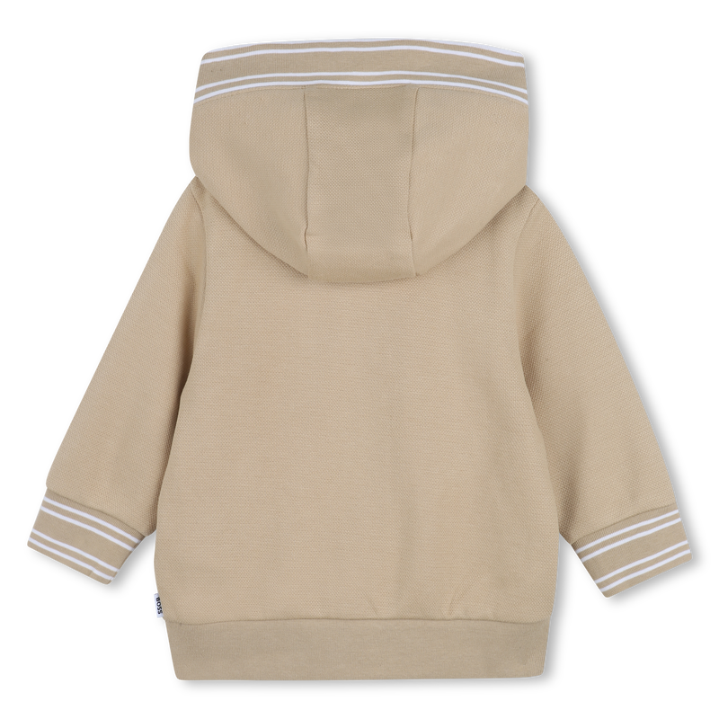 SUDADERA CON CAPUCHA CON CREMALLERA BOSS 
                        NI&Ntilde;O