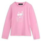 Camiseta de manga larga KARL LAGERFELD KIDS 
                    NI&Ntilde;A
