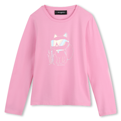 Camiseta de manga larga KARL LAGERFELD KIDS NI&Ntilde;A