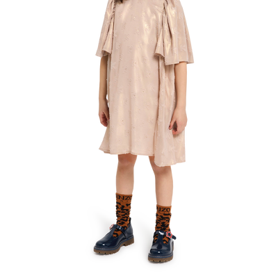 Vestido de jacquard lam&eacute; KENZO KIDS NI&Ntilde;A