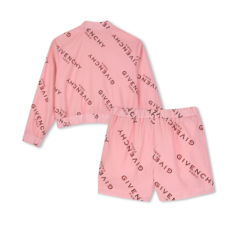 Conjunto de c&aacute;rdigan y pantal&oacute;n corto GIVENCHY 
                        NI&Ntilde;A