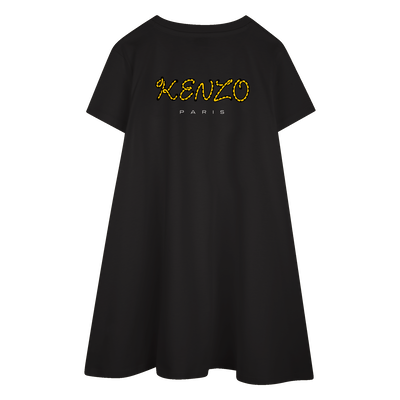 Vestido con insignia bordada KENZO KIDS NI&Ntilde;A