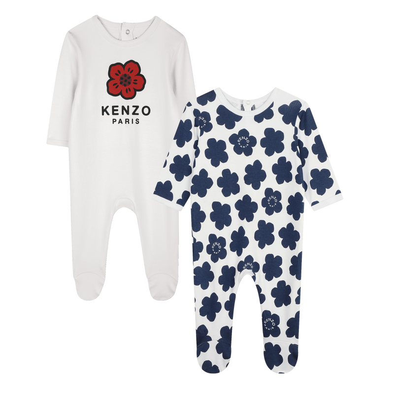 Pack de 2 pijamas de algod&oacute;n KENZO KIDS 
                        UNISEXO