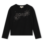 Camiseta manga larga y algod&oacute;n MICHAEL KORS 
                    NI&Ntilde;A