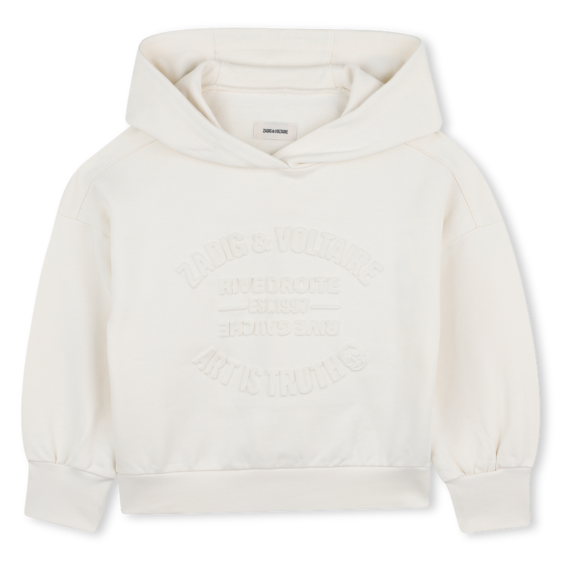 Sudadera con capucha con hombros ca&iacute;dos ZADIG & VOLTAIRE 
                        NI&Ntilde;A