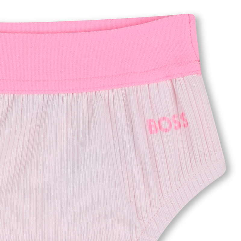 VESTIDO + CONJUNTO DE BRAGAS HINCHADAS BOSS 
                        NI&Ntilde;A