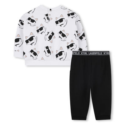 Conjunto de sudadera y pantal&oacute;n KARL LAGERFELD KIDS NI&Ntilde;A