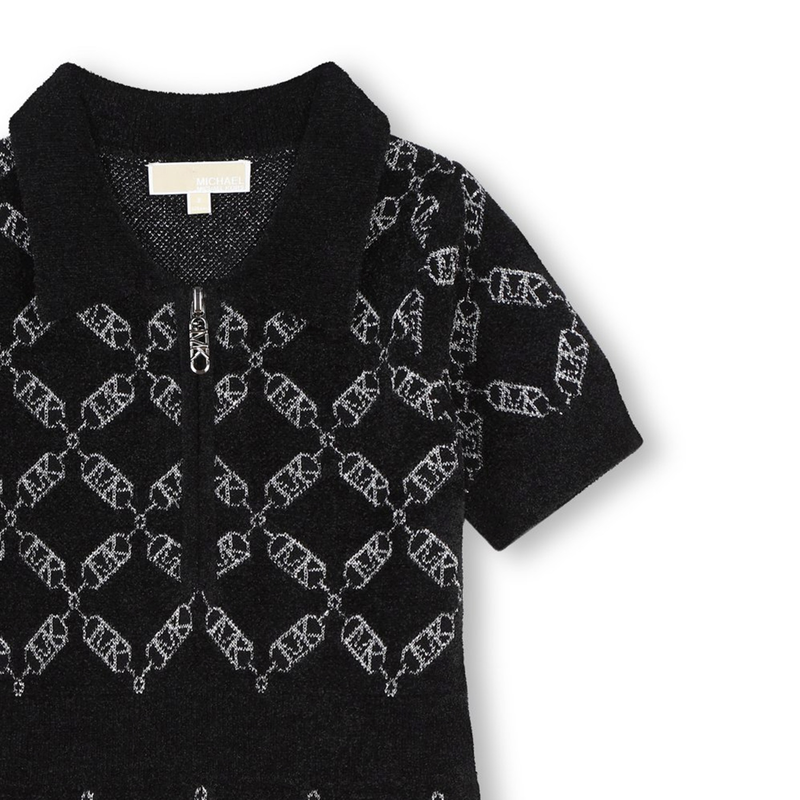 Vestido manga corta y jacquard MICHAEL KORS 
                        NI&Ntilde;A