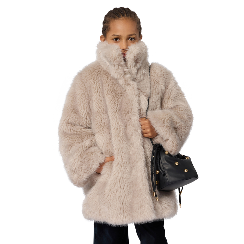 Abrigo con cuello alto CHLOE 
                        NI&Ntilde;A