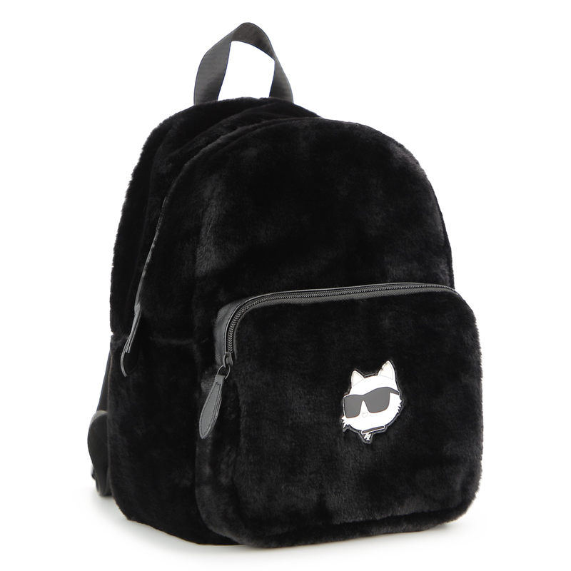 Mochila peque&ntilde;a de vell&oacute;n esponjoso KARL LAGERFELD KIDS 
                        NI&Ntilde;A