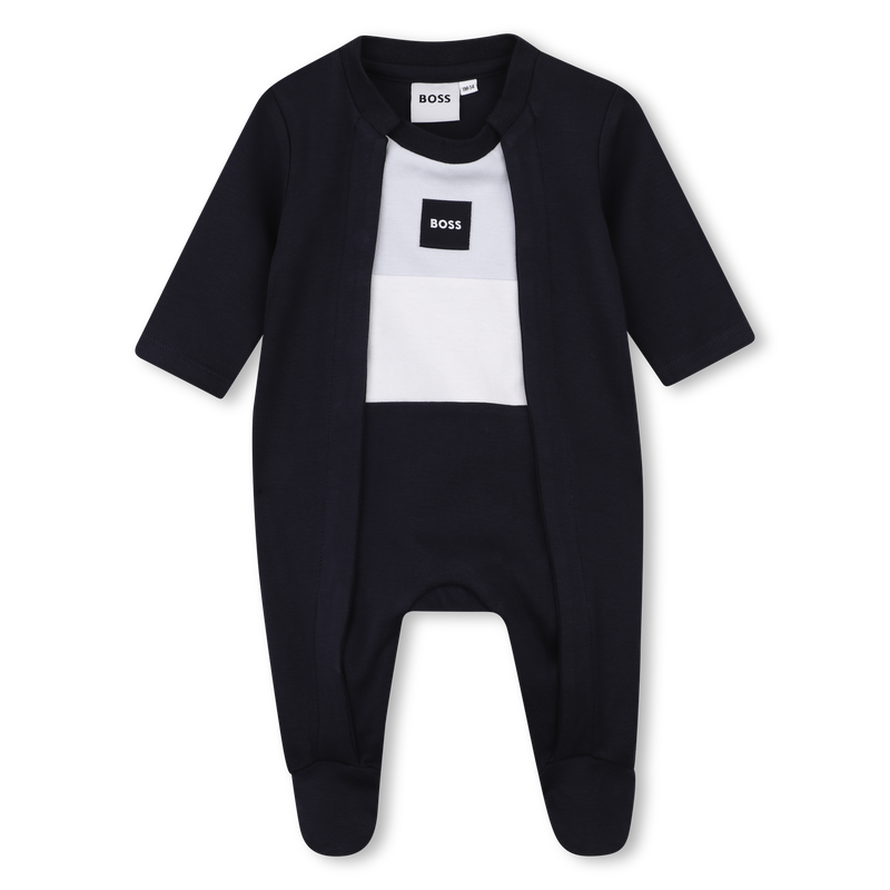 Conjunto de pijama, gorro y babero. BOSS 
                        NI&Ntilde;O