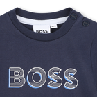 Camiseta con logo estampado BOSS 
                    NI&Ntilde;O