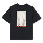 Camiseta de punto de algod&oacute;n grueso KARL LAGERFELD KIDS 
                    NI&Ntilde;O