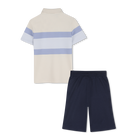 Conjunto polo + bermudas BOSS 
                    NI&Ntilde;O