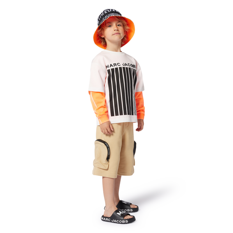 Bermudas largas de mulet&oacute;n MARC JACOBS 
                        NI&Ntilde;O