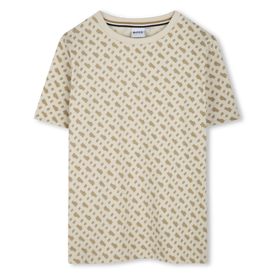 Camiseta de algod&oacute;n estampada BOSS NI&Ntilde;O