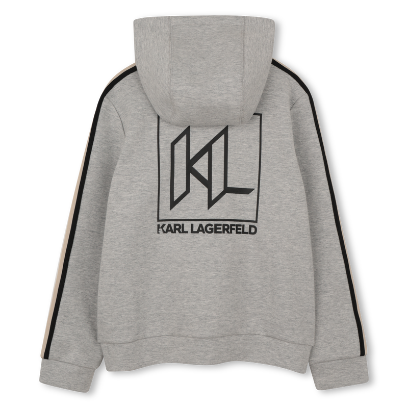SUDADERA CON CAPUCHA CON CREMALLERA KARL LAGERFELD KIDS 
                        NI&Ntilde;O