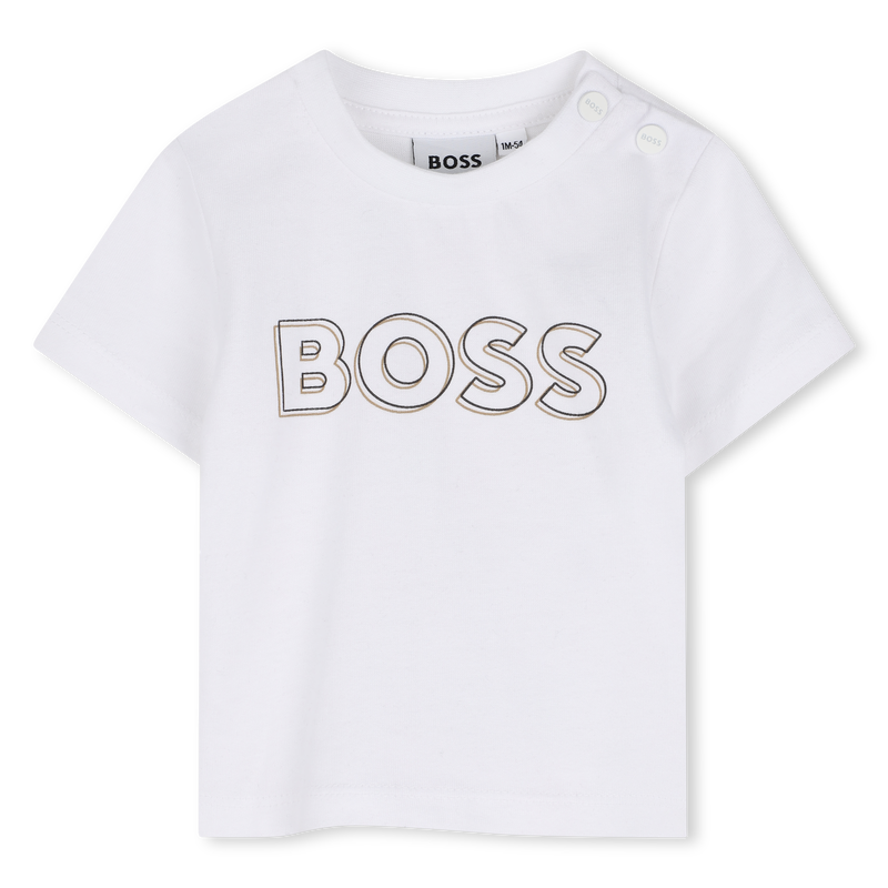 Conjunto camiseta + pantal&oacute;n + c&aacute;rdigan BOSS 
                        NI&Ntilde;O