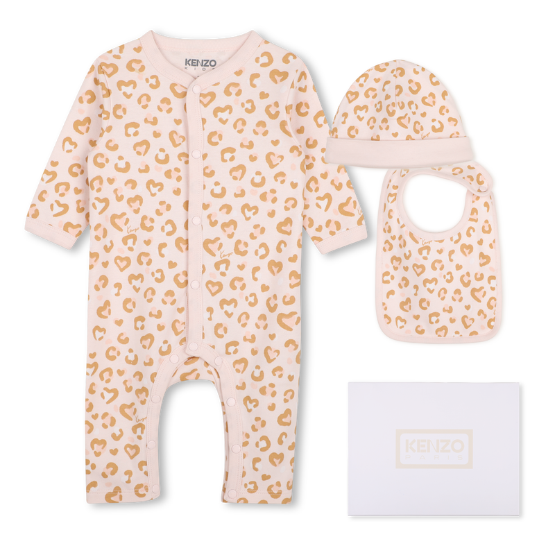 Conjunto de pijama, babero, gorro y peluche. KENZO KIDS 
                        NI&Ntilde;A