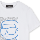 Camiseta con estampado KARL LAGERFELD KIDS 
                    NI&Ntilde;O