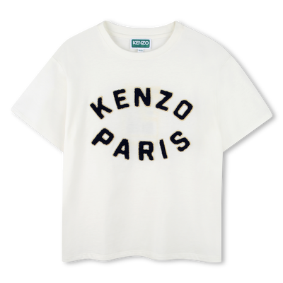 Camiseta de algodón de manga corta KENZO KIDS UNISEXO