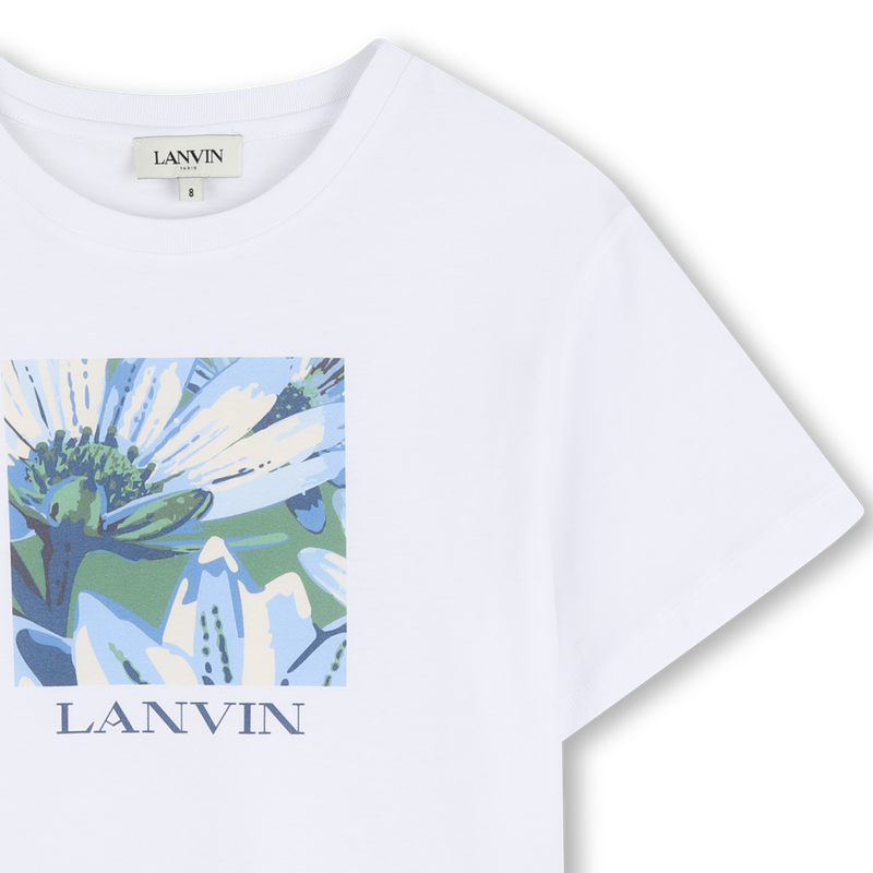 CAMISETA DE MANGA CORTA LANVIN 
                        NIÑA