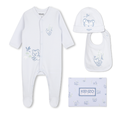CONJUNTO DE PIJAMA, GORRO Y BABERO KENZO KIDS NI&Ntilde;O