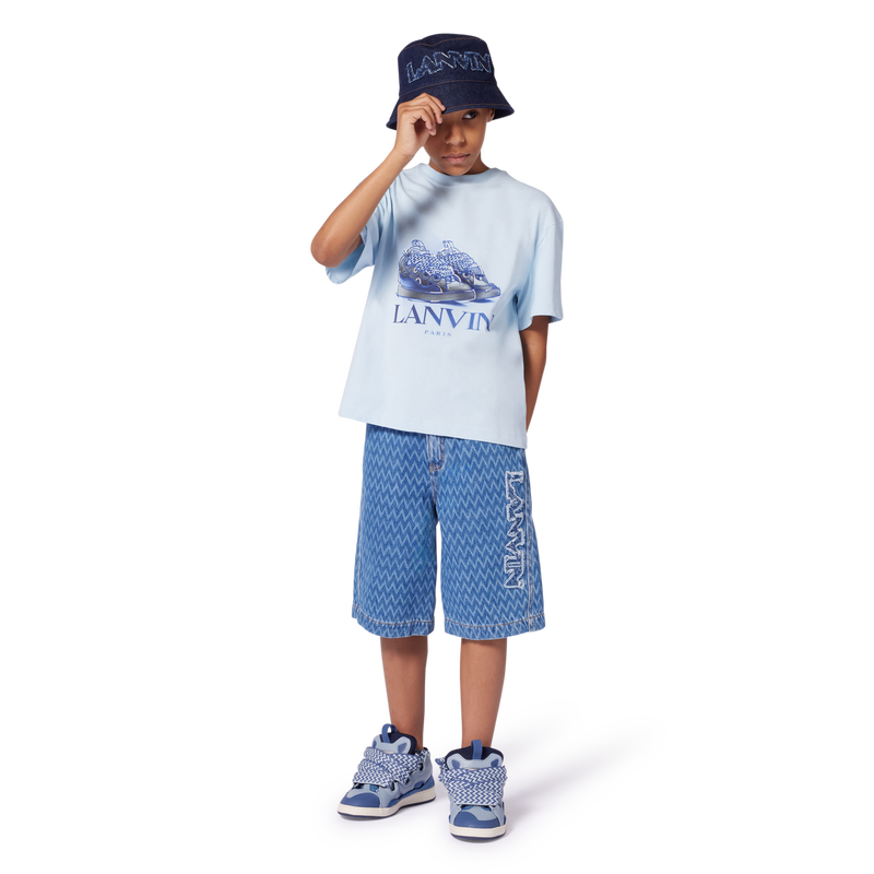 Gorro vaquero con la marca LANVIN 
                        NI&Ntilde;A