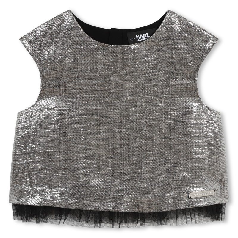 Top de cremallera sin mangas KARL LAGERFELD KIDS 
                        NI&Ntilde;A