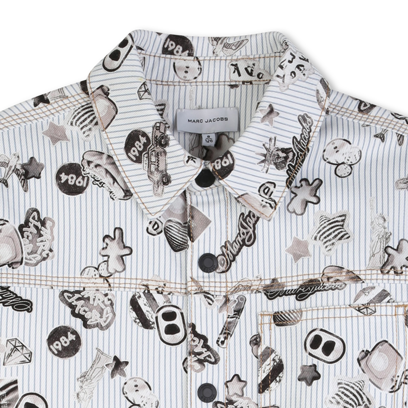 CHAQUETA A RAYAS Y ESTAMPADA MARC JACOBS 
                        NI&Ntilde;O