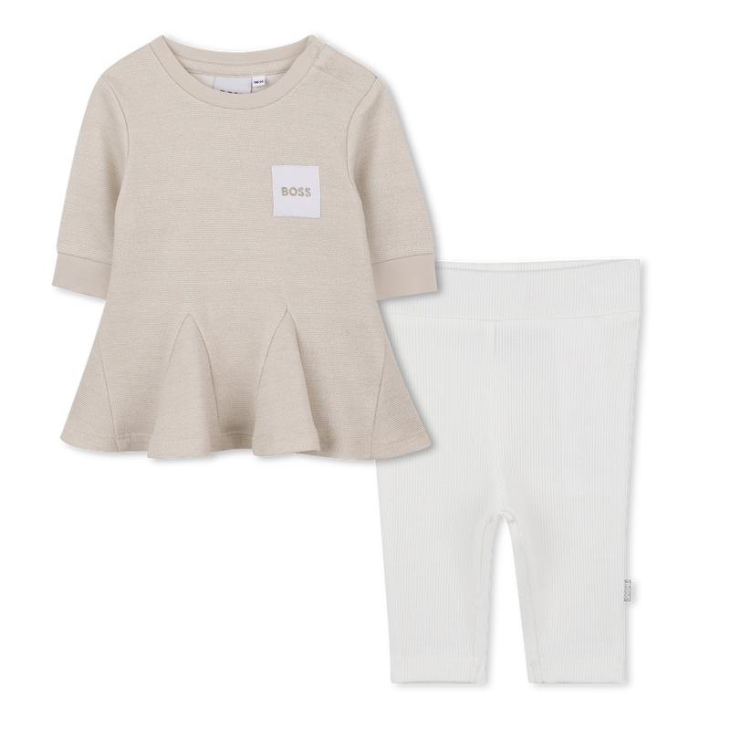 Conjunto de vestido y leggings BOSS 
                        NIÑA