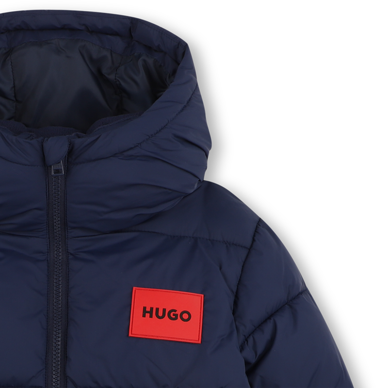 Chaqueta acolchada con capucha HUGO 
                        NI&Ntilde;O